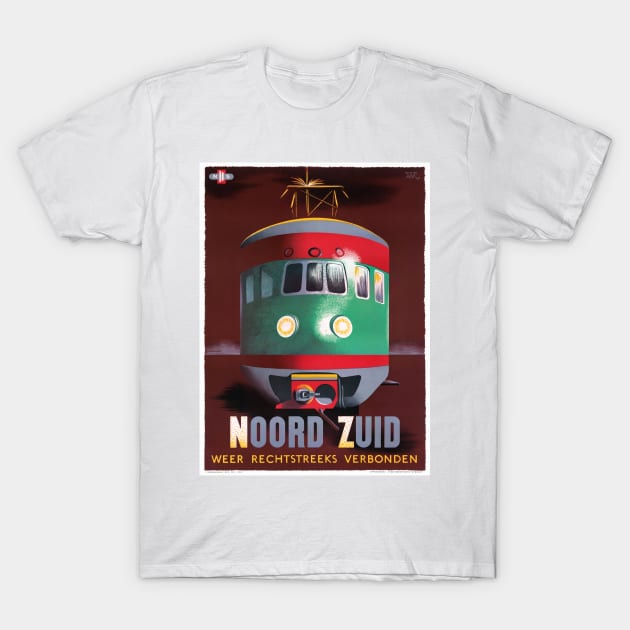 Vintage Travel Poster The Netherlands Noord Zuid T-Shirt by vintagetreasure